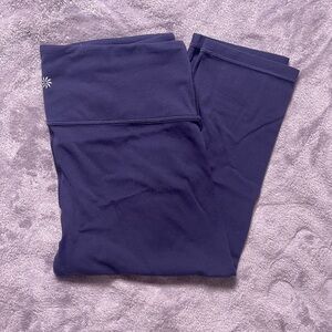 Athleta Elation Crop Navy Leggings